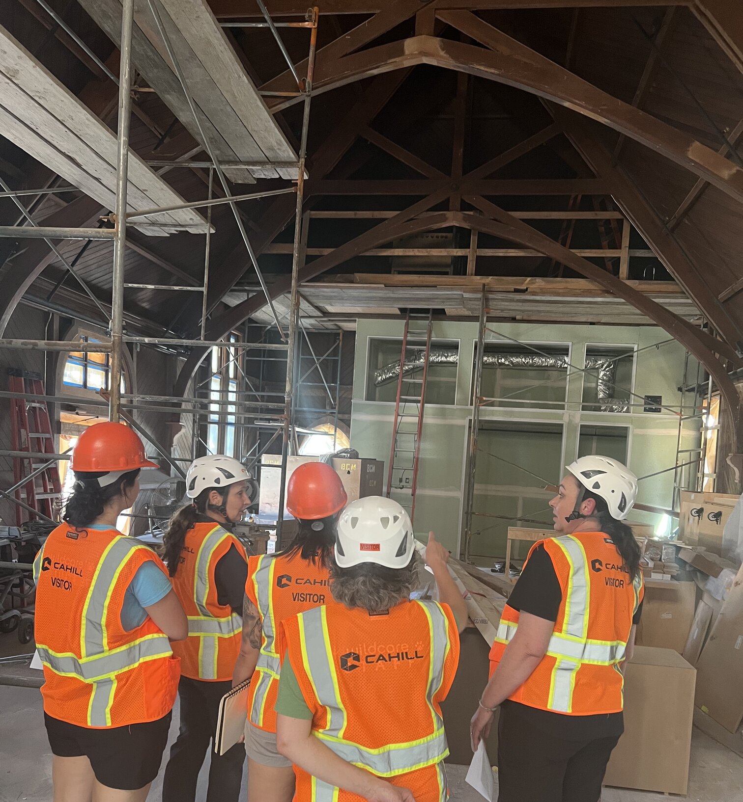 Med Staff at New Facility Construction Site