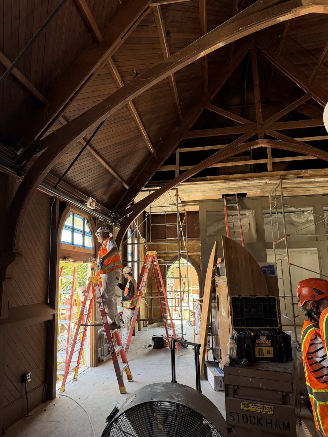 Interior finishing happening for the new WildCare hospital and education center